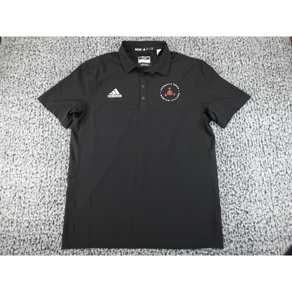 Adidas Formula Zero Damian Lillard Mens Medium Black Polo Shirt G7441 Excellent